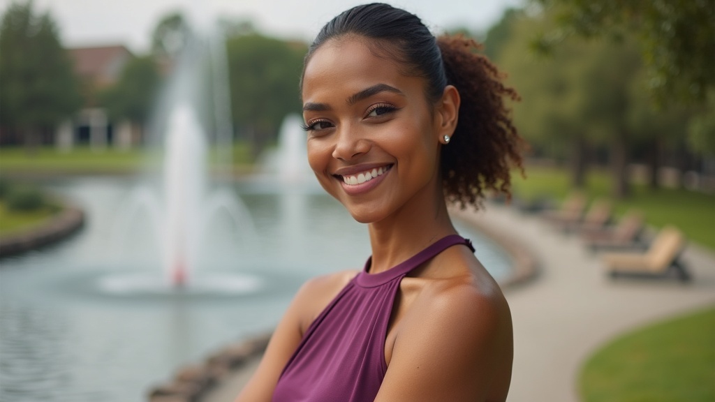 Diverse patient with smooth skin after successful dermatology treatment in a modern clinic setting