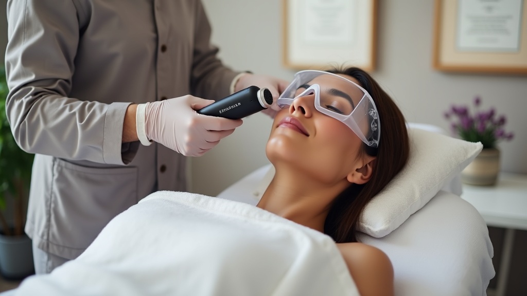 DermaV laser for scars The Woodlands treatment in modern dermatology office with physician expertise