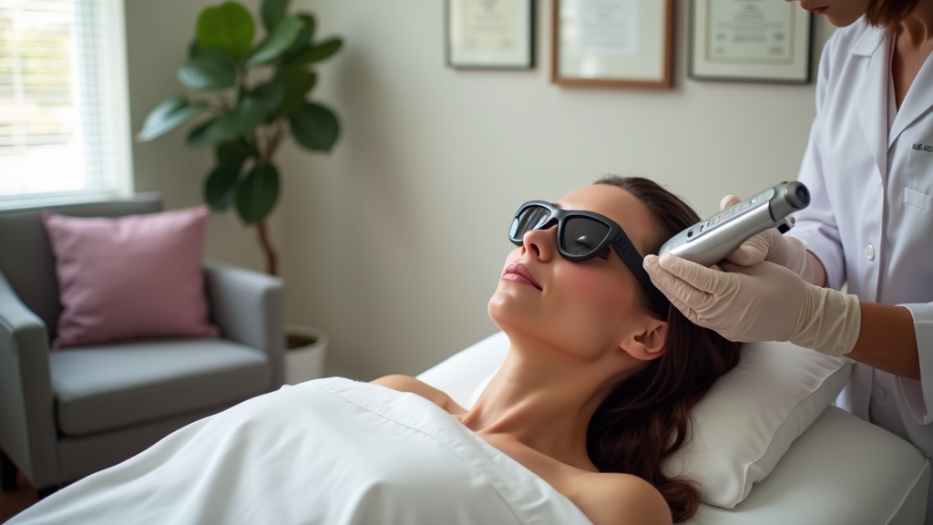 LaseMD Ultra fractional laser treatment in a modern dermatology practice