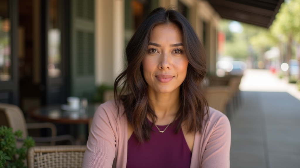 Close-up of natural cheek filler results showing youthful mid-face volume at Market Street café