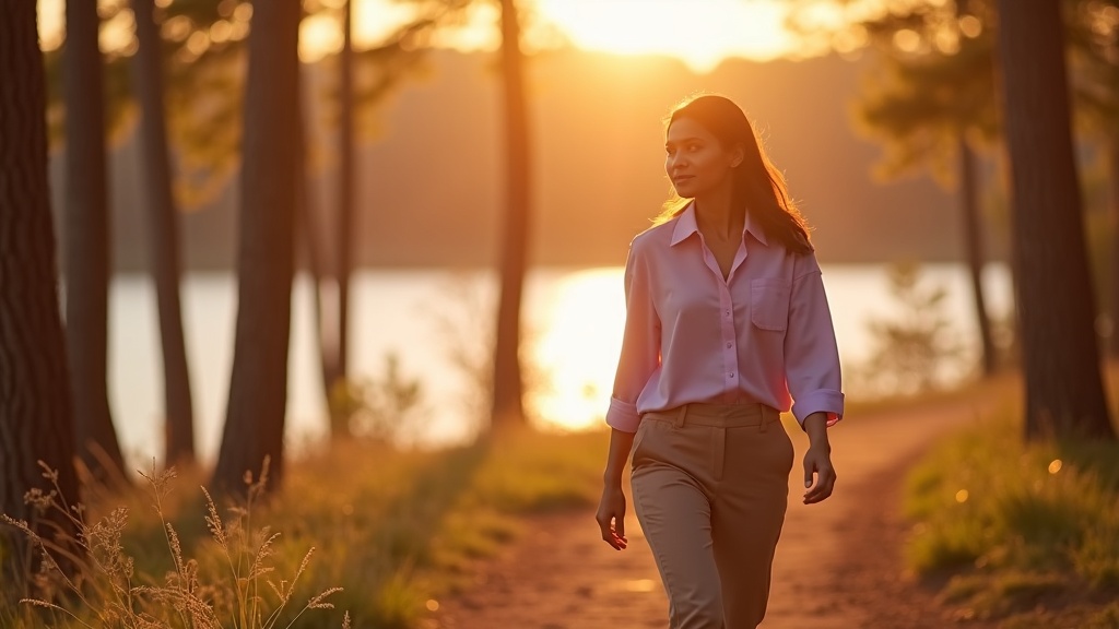 Professional woman enjoying an afternoon at Rob Fleming Park
